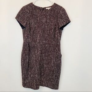 BODEN brown tweed mini dress